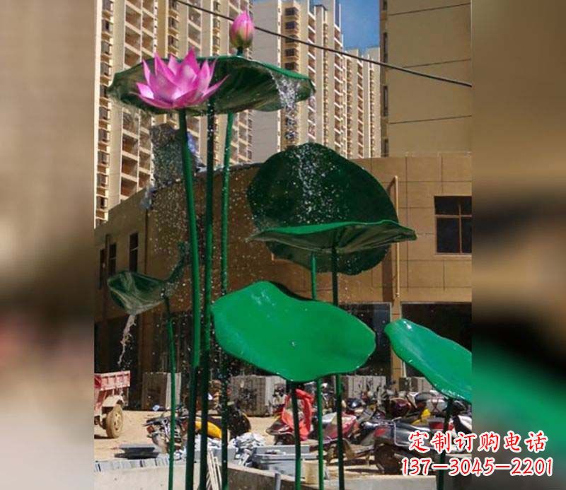 张掖不锈钢仿真荷花雕塑