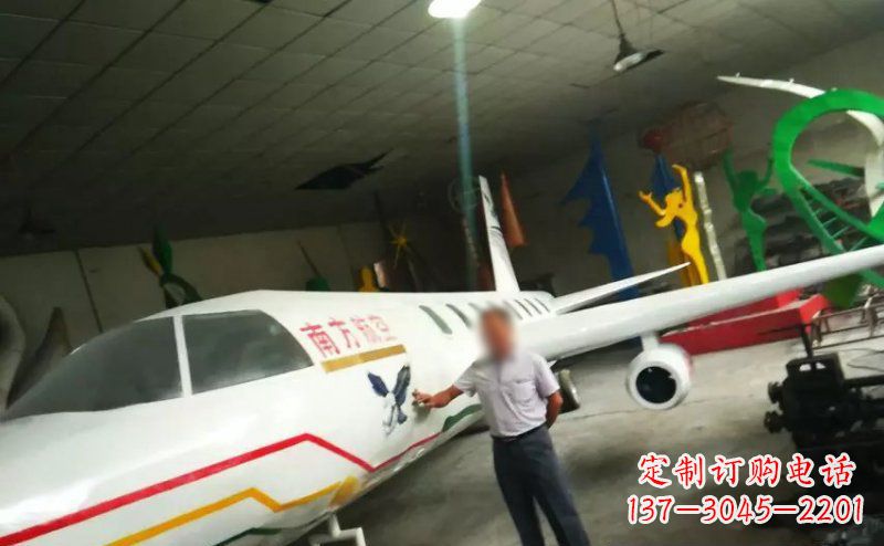 张掖不锈钢飞机雕塑精美的艺术作品