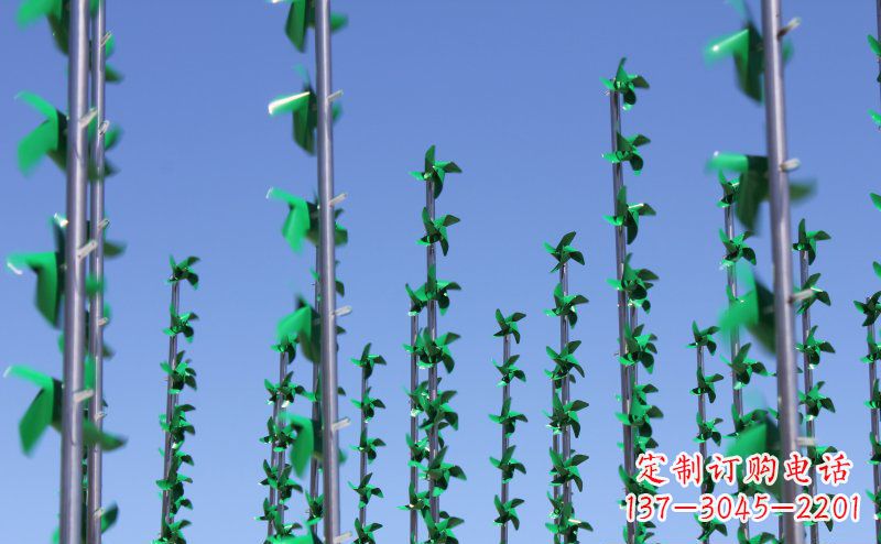 张掖不锈钢风车雕塑灵动而又精致