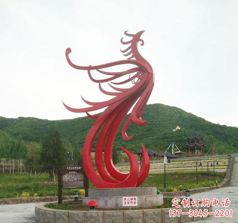 张掖不锈钢凤凰展现古老文明的传承