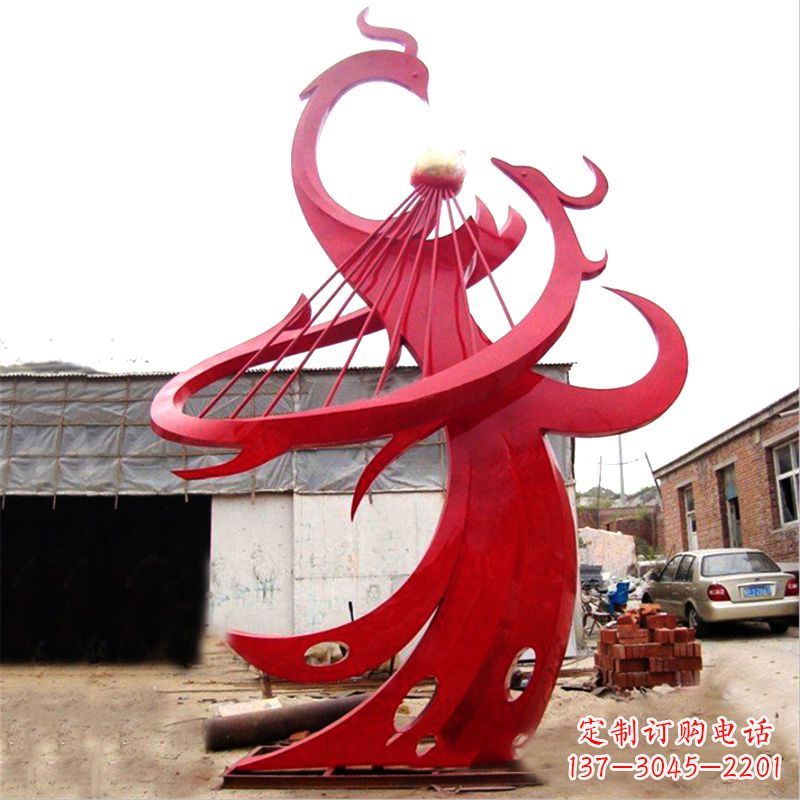 张掖不锈钢凤凰雕塑绚丽多彩的艺术瑰宝