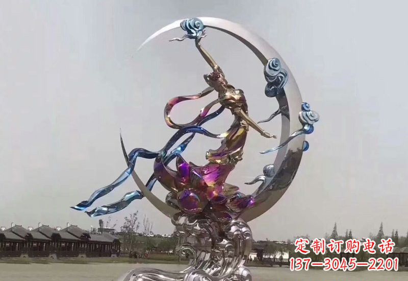 张掖不锈钢嫦娥奔月雕塑