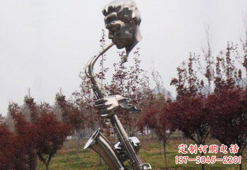 张掖不锈钢萨克斯雕塑艺术与音乐的结合