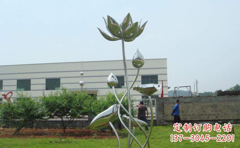 张掖不锈钢荷花雕塑