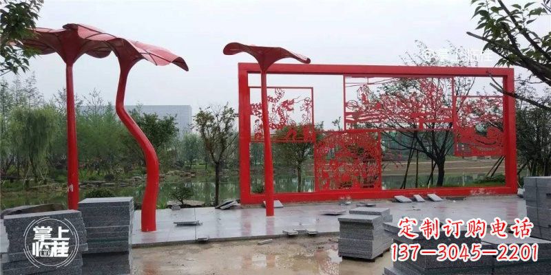 张掖不锈钢剪纸龙凤雕塑精美雕刻传承古老文化
