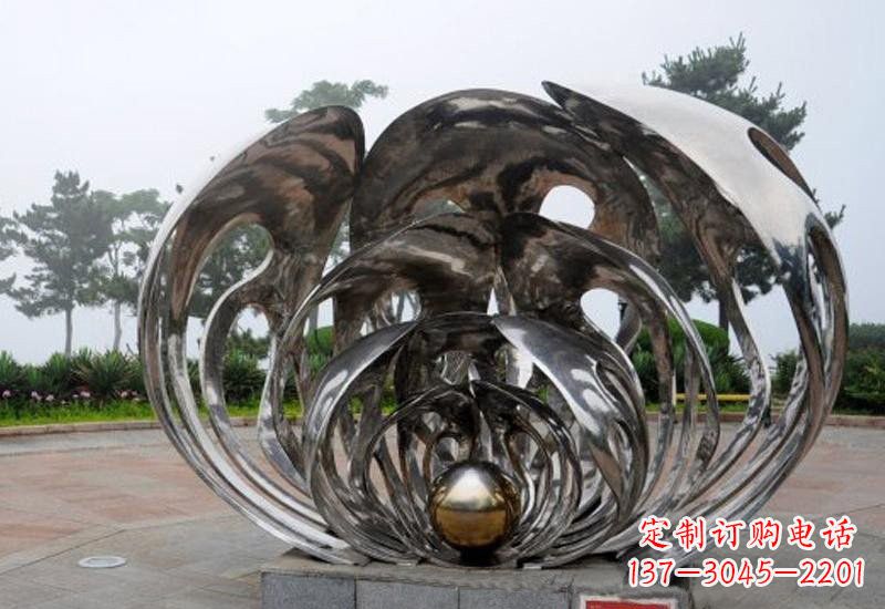 张掖不锈钢贝壳雕塑海洋风情的精美礼赞
