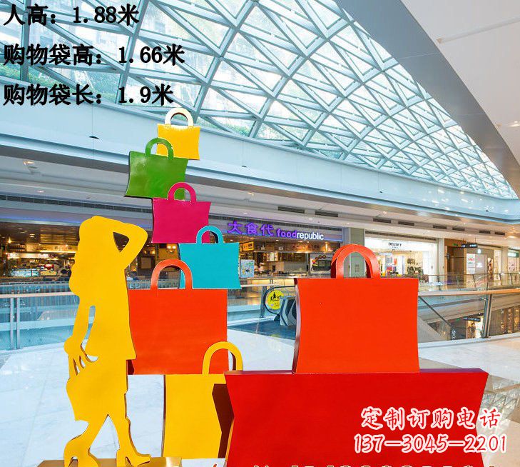 张掖不锈钢购物袋雕塑艺术品的独特之处