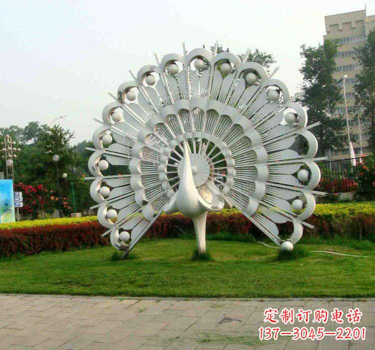 张掖不锈钢孔雀雕塑艺术与美的完美结合