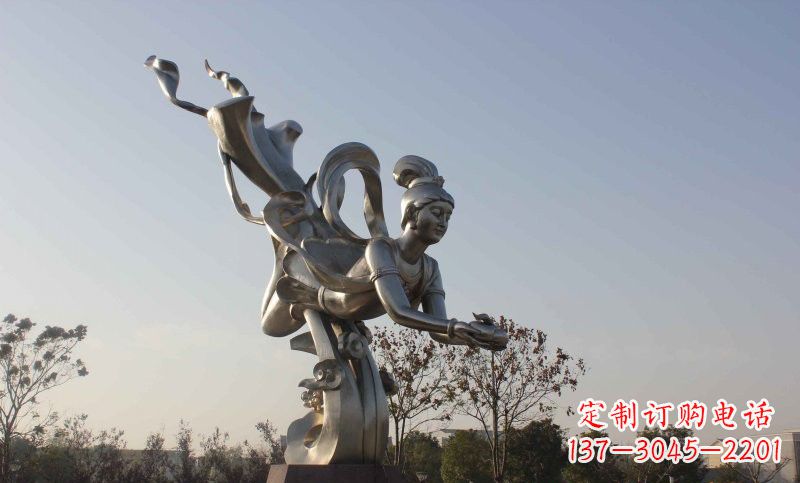 张掖不锈钢蟠桃仙女雕塑美丽的传说