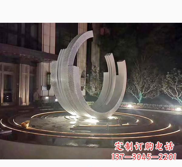 张掖不锈钢广场喷泉雕塑精美的艺术珍品
