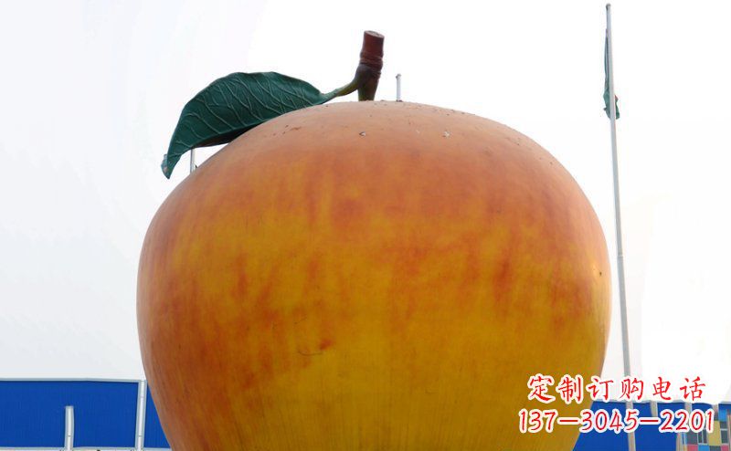 张掖不锈钢苹果雕塑浓缩艺术精髓