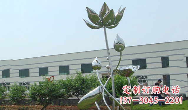 张掖不锈钢荷花雕塑