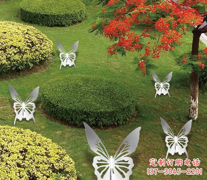 张掖灵动飞舞不锈钢蝴蝶雕塑