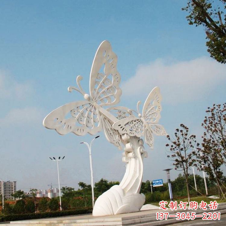张掖不锈钢蝴蝶雕塑——美丽传递自然之美
