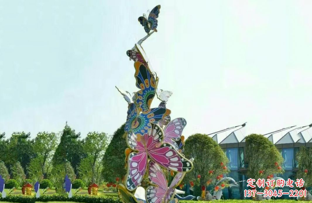 张掖不锈钢蝴蝶美丽的雕塑之美
