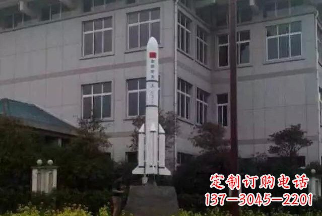 张掖不锈钢火箭雕塑给城市带来无限美