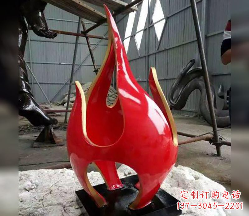 张掖不锈钢火龙果雕塑传承传统文化的艺术品