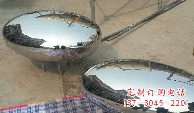 张掖不锈钢鸡蛋雕塑精美的艺术作品