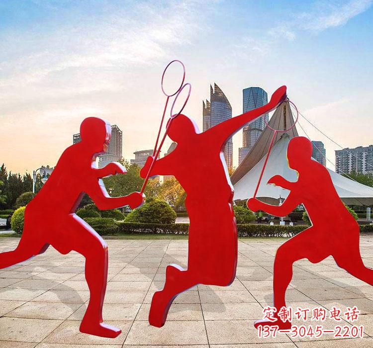 张掖不锈钢羽毛球雕塑艺术与运动的完美结合