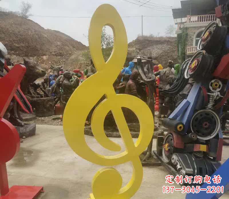张掖不锈钢音符雕塑美丽而持久的艺术