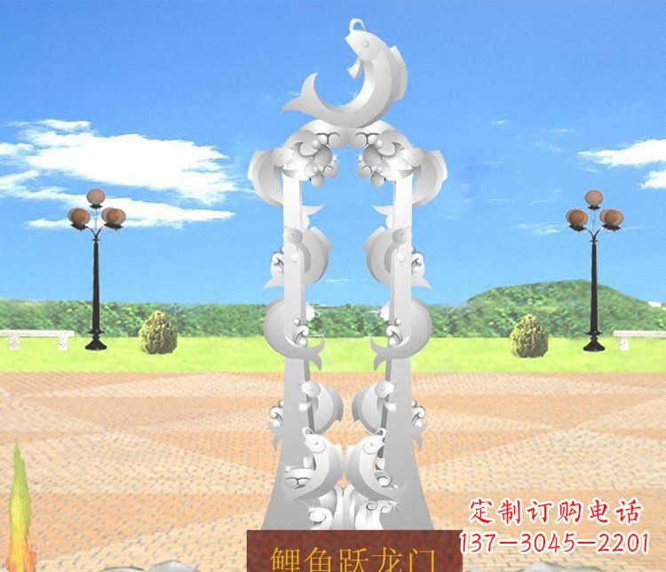 张掖不锈钢鲤鱼跃龙门的传奇