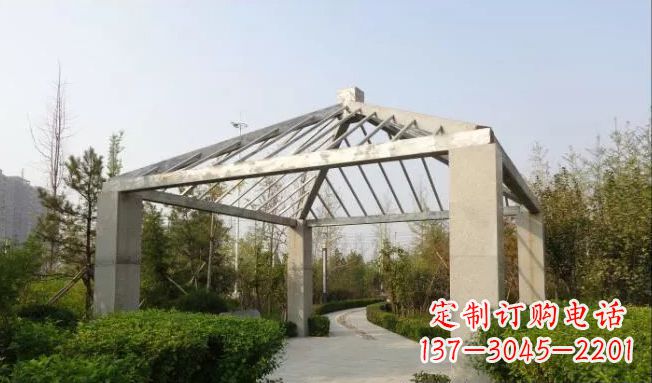 张掖不锈钢凉亭雕塑点缀公园景观