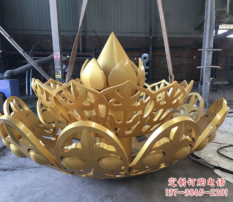张掖不锈钢莲花雕塑精美绝伦