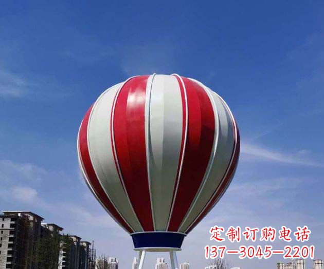 张掖不锈钢热气球雕塑给景观增添精彩