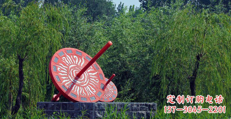 张掖不锈钢日晷校园雕塑点亮校园时光