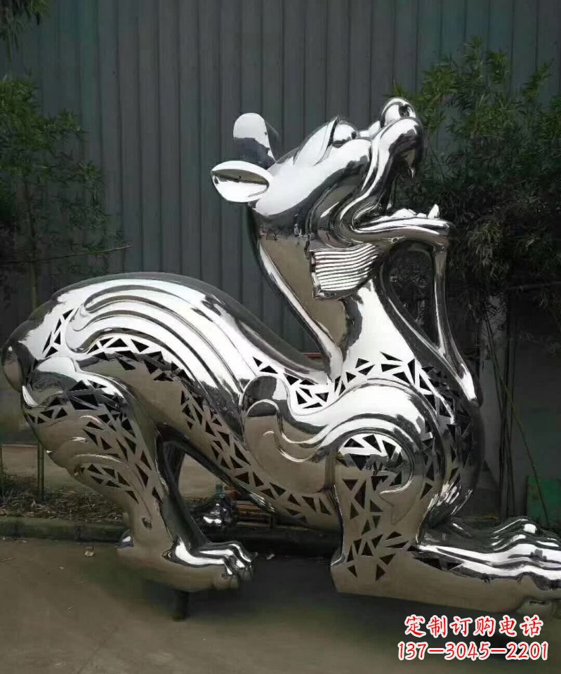 张掖不锈钢麒麟象征着祥和与美好
