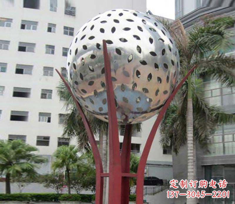 张掖镂空树叶雕塑——给校园景观增添灵动之美