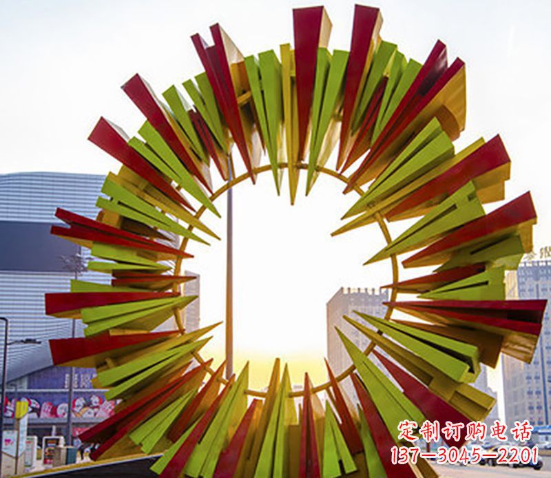 张掖绚烂太阳,精美不锈钢太阳花雕塑