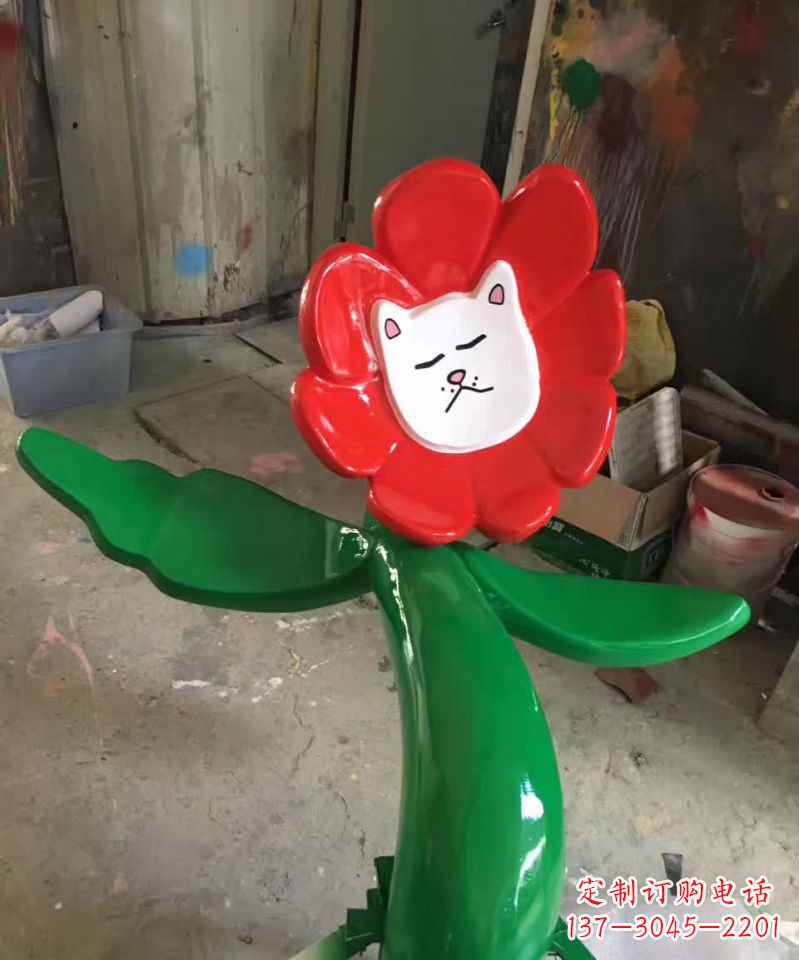 张掖不锈钢太阳花雕塑美丽的景观装饰