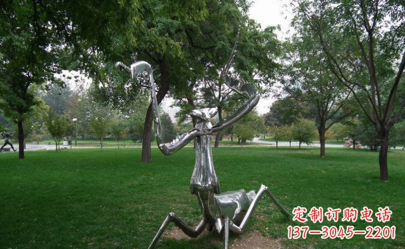 张掖不锈钢螳螂古朴雅致的雕塑