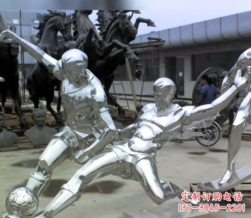张掖足球运动雕塑