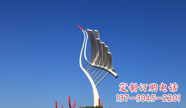 张掖不锈钢天鹅丹顶鹤仙鹤雕塑