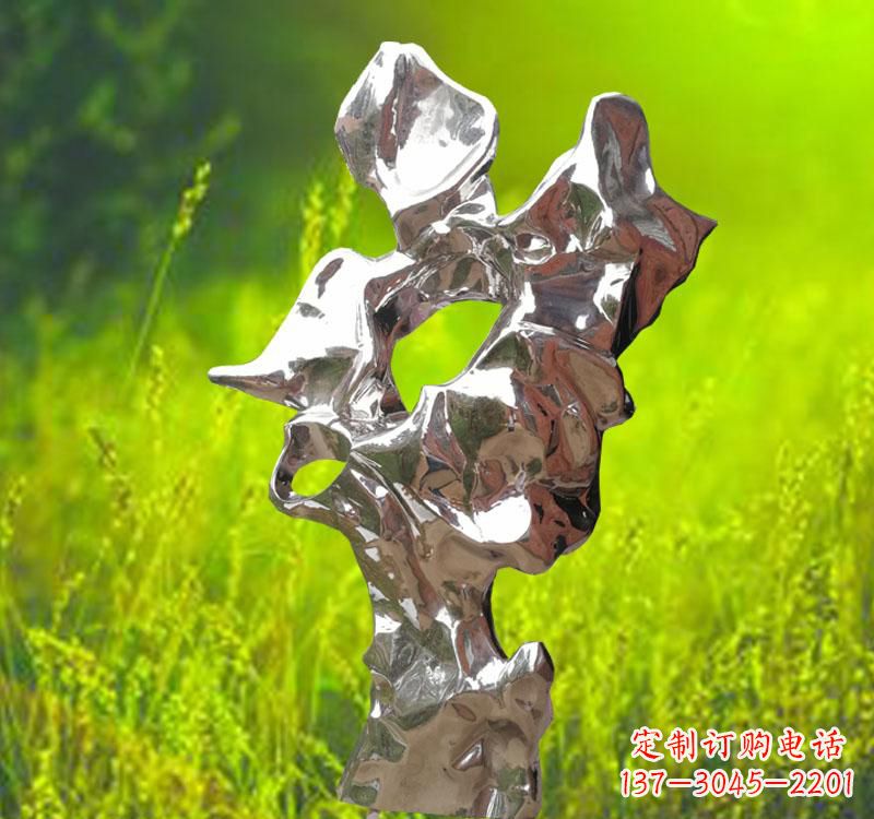 张掖太湖石雕塑精致的不锈钢艺术