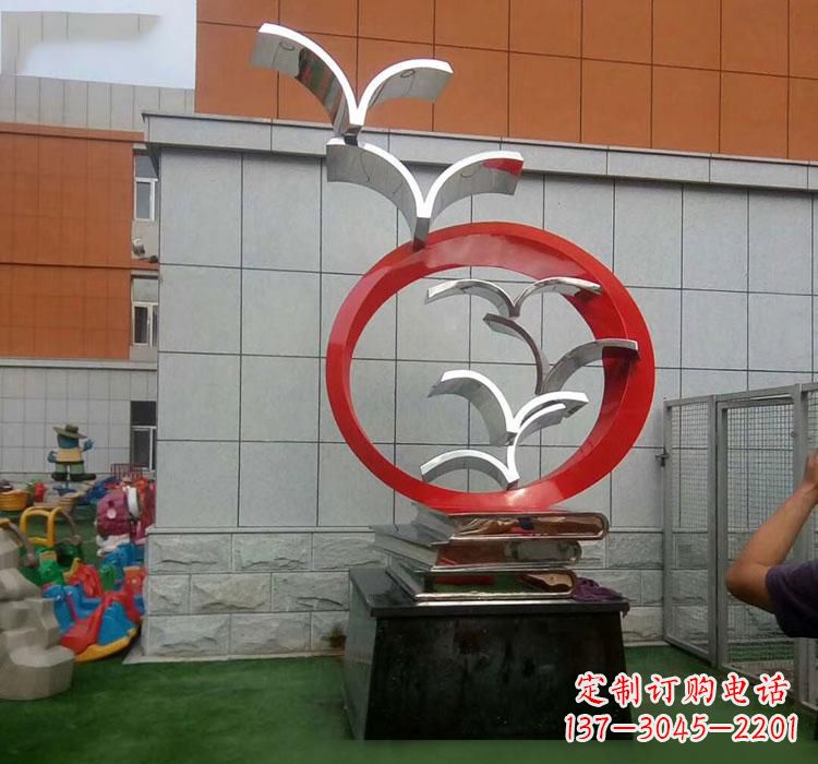 张掖不锈钢书籍雕塑校园的精美装饰
