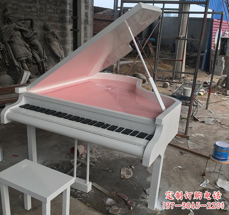 张掖不锈钢校园钢琴雕塑发出音乐的艺术