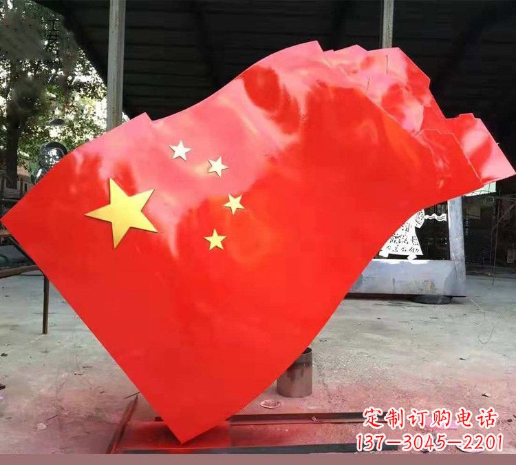 张掖不锈钢校园五星红旗雕塑——传承红色基因,缅怀烈士
