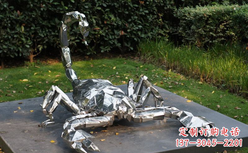 张掖不锈钢蝎子雕塑
