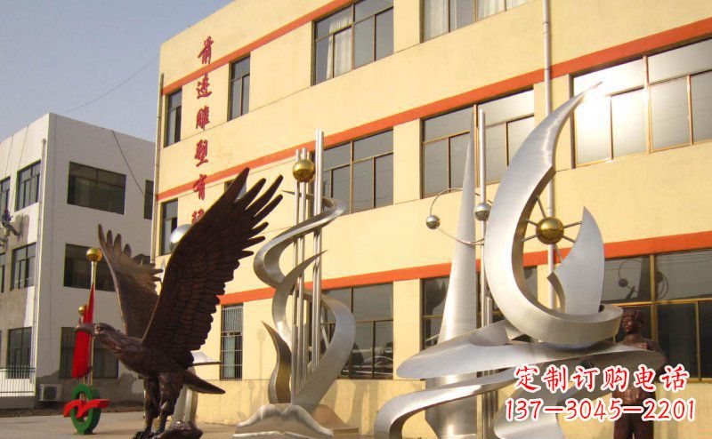 张掖不锈钢雄鹰雕塑