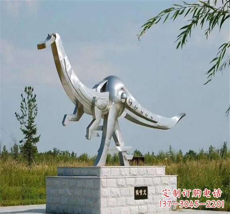 张掖不锈钢鸭嘴龙雕塑传承独特艺术魅力