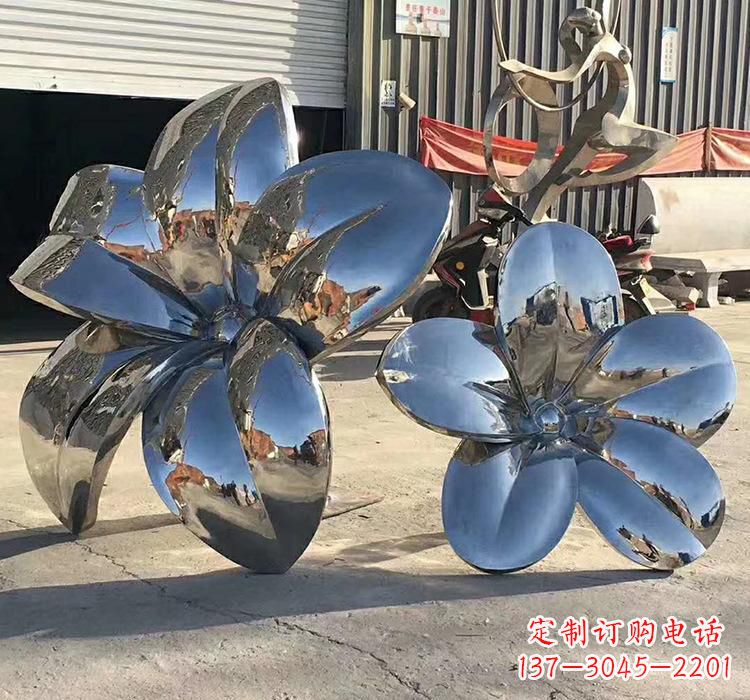 张掖不锈钢荷花雕塑美丽又耐用