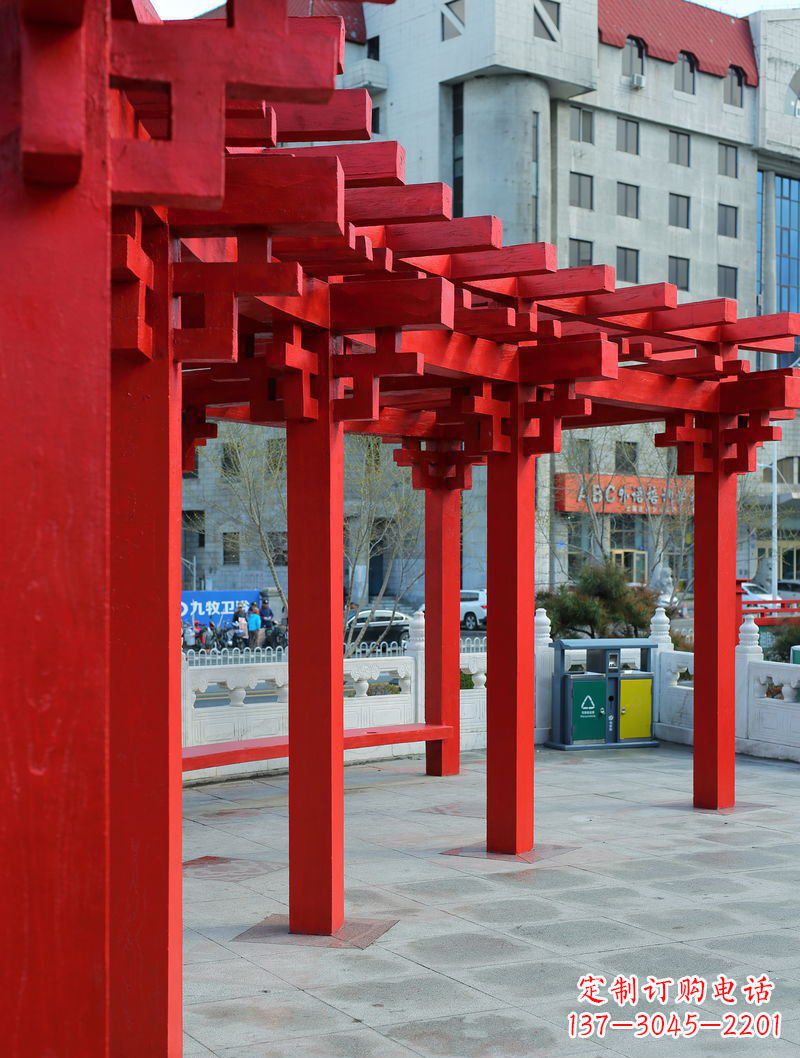 张掖长廊雕塑描绘城市景观的艺术作品
