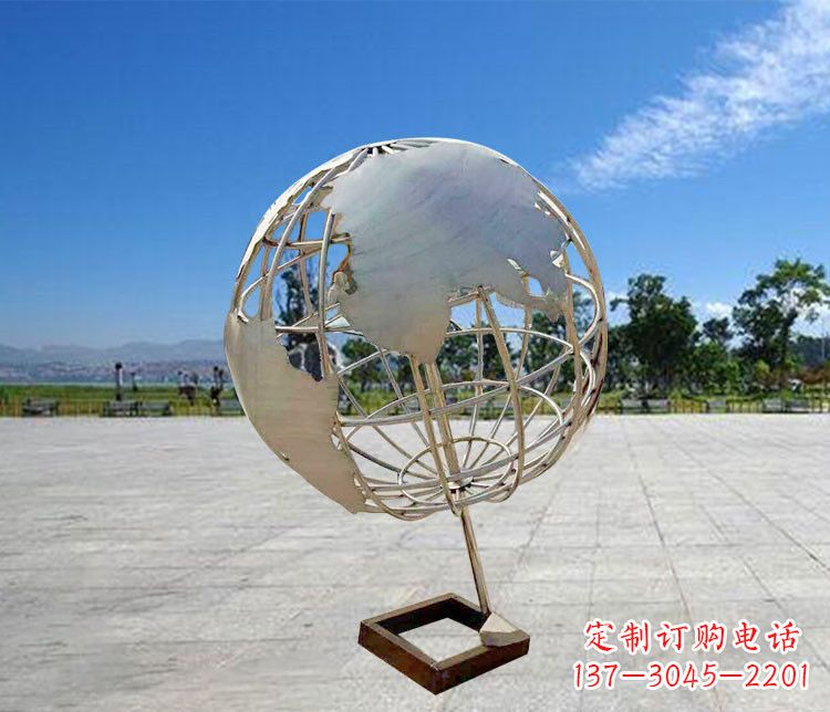 张掖神奇的不锈钢地球仪雕塑