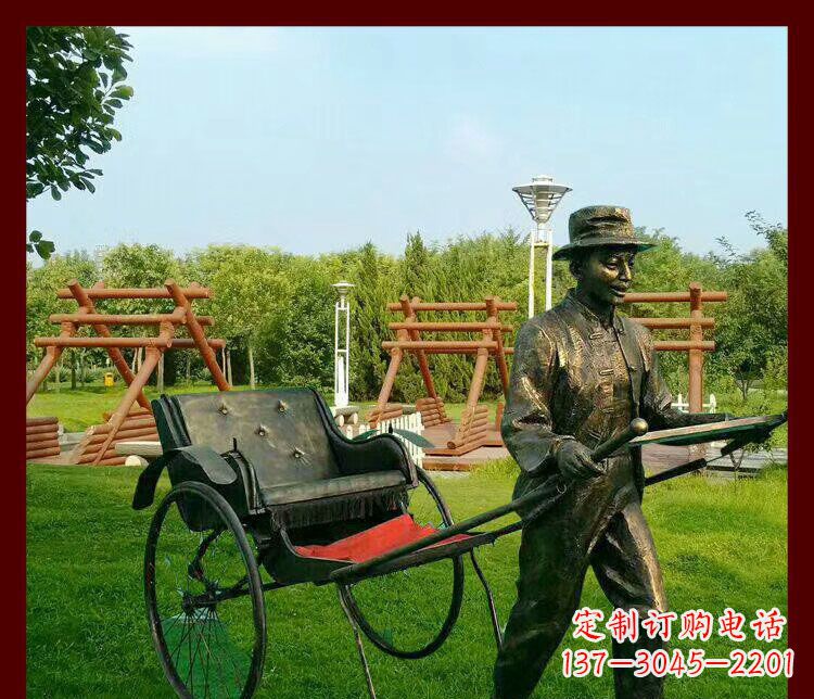 张掖细说黄包车夫人雕塑