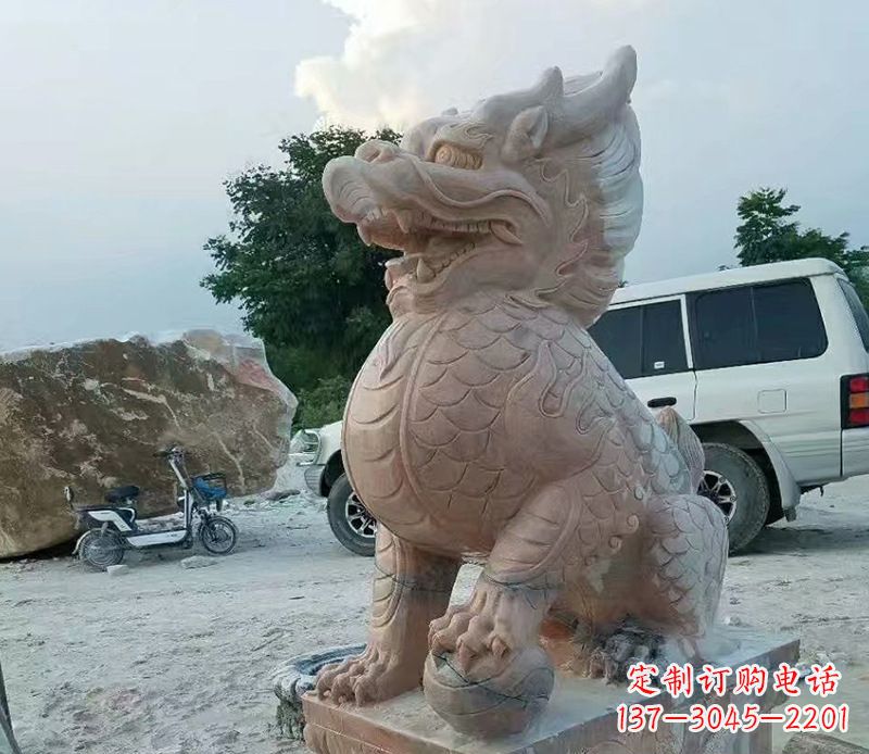 张掖麒麟雕塑象征传统文化的精灵