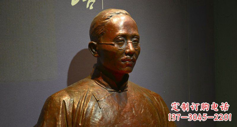 张掖蔡元培——一位传奇民族英雄的雕塑