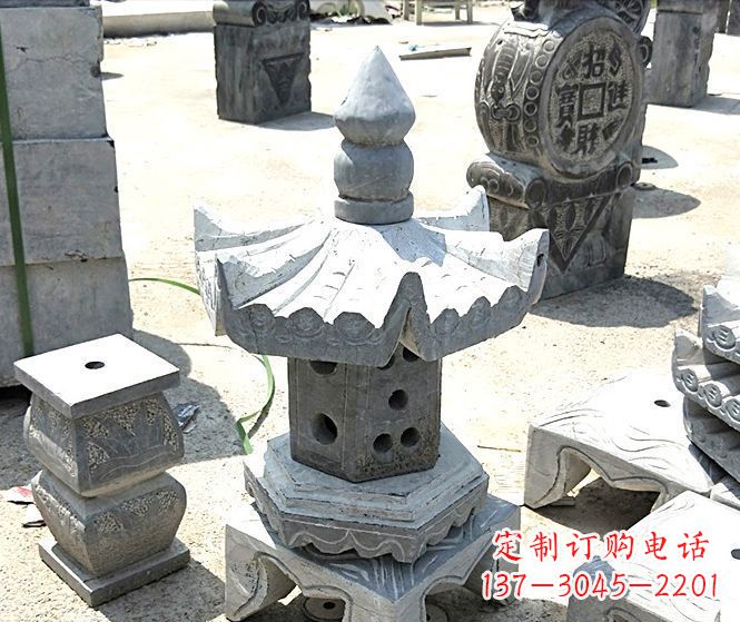 张掖美丽的草坪大理石雕塑石灯